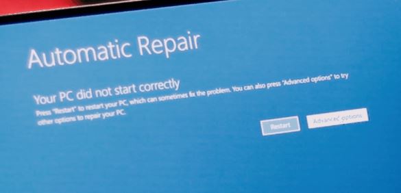 wn10笔记本蓝屏错误代码：0xc0000225 该怎么办？（已解决）