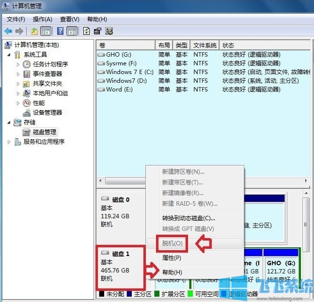win7磁盘处于脱机状态是什么情况 最新磁盘脱机问题解决方法