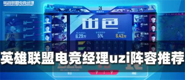 英雄联盟电竞经理uzi阵容怎么搭配
