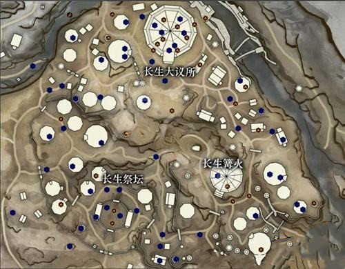 永劫无间长生寨金堆位置在哪