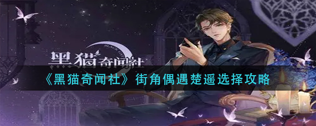 黑猫奇闻社街角偶遇楚遥怎么选