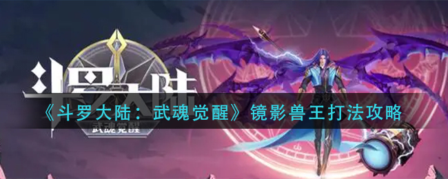 斗罗大陆武魂觉醒镜影兽王怎么打
