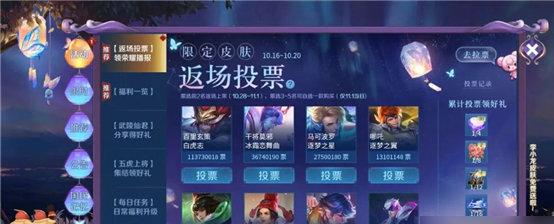 王者荣耀7周年返场皮肤有哪些