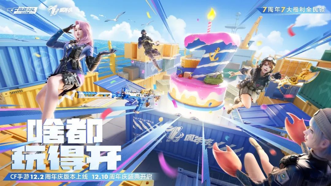 cf手游七周年福利有什么