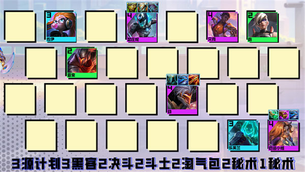 云顶之弈黑客女枪劫阵容怎么搭配