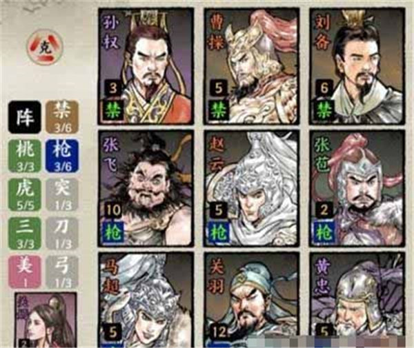 名将之弈最强阵容搭配推荐