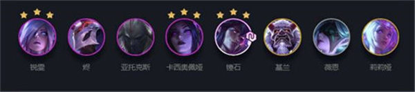 金铲铲之战天选夜幽锐雯阵容怎么玩