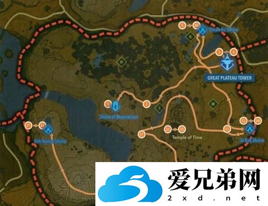 塞尔达新手村4个神庙位置在哪里？塞尔达新手村4个神庙位置解析