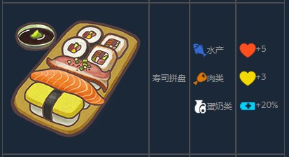 《风来之国》怎么制作寿司拼盘_《风来之国》寿司拼盘效果如何