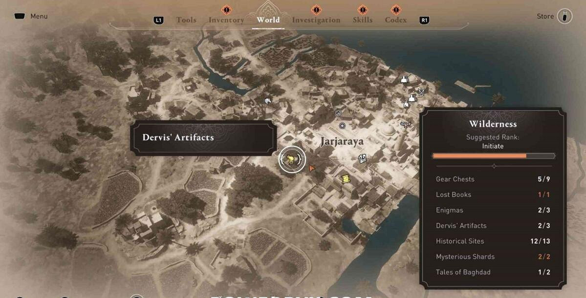 刺客信条：幻景 荒野地区文物位置一览_刺客信条：幻景 荒野地区文物在哪儿？