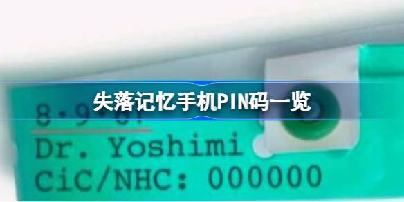 失落记忆手机PIN码有什么_失落记忆手机PIN码攻略