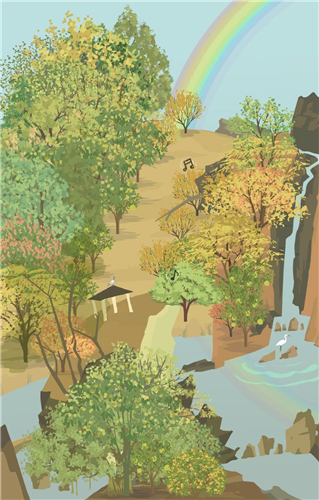 《老农种树》前往邻居家方法