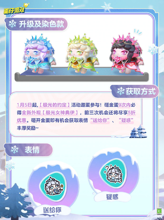 蛋仔派对极光女神典伊外观怎么获得