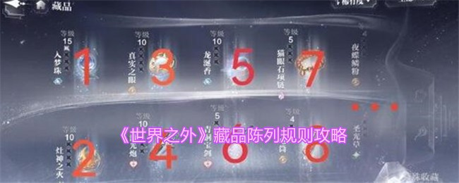 《世界之外》藏品陈列规则介绍_《世界之外》藏品陈列规则说明