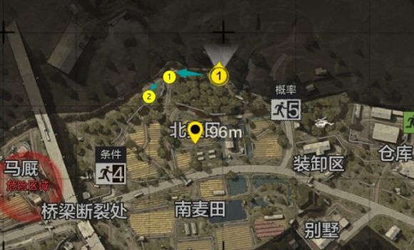 《暗区突围》北麦田资源点位置一览