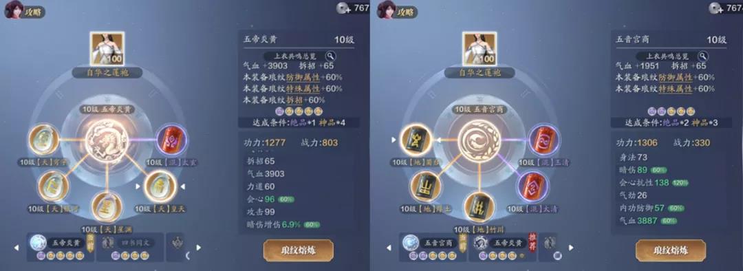 《天涯明月刀手游》云滇新琅纹搭配攻略