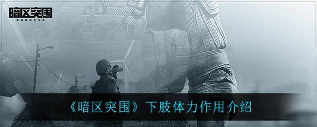 《暗区突围》下肢体力作用介绍