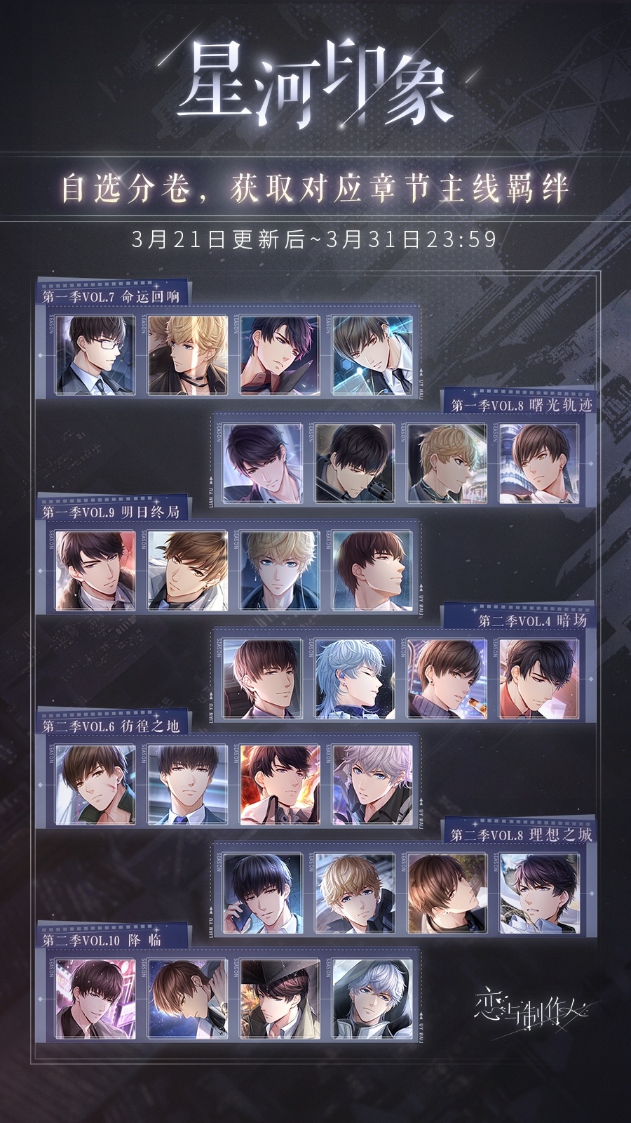 恋与制作人星河印象自选复刻如何玩_恋与制作人星河印象自选复刻玩法详解