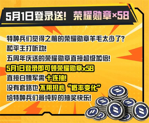 和平精英五周年福利有哪些 和平精英五周年福利汇总