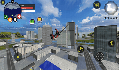 火柴人绳索英雄破解版999999钻999999金币app最新版