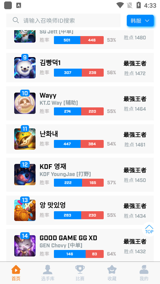 中韩排行苹果版下载安装