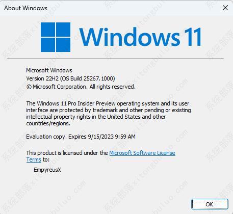 Windows  11 25267.1000 (rs_prerelease) iso镜像 V2022
