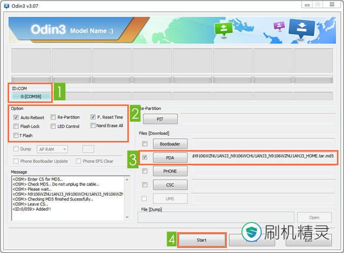 三星GALAXY  Note  4刷机教程 N9106W恢复教程