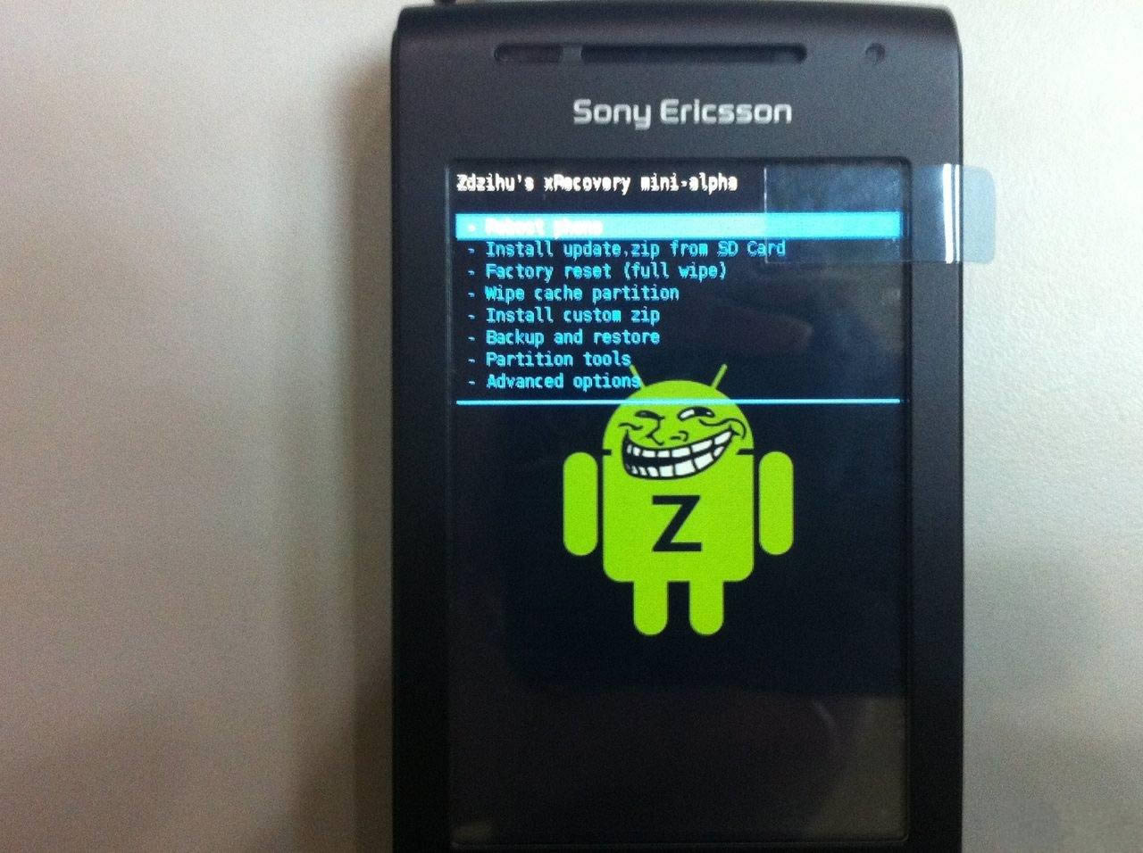 索爱X8 ROOT及刷recovery和卡刷 刷机教程
