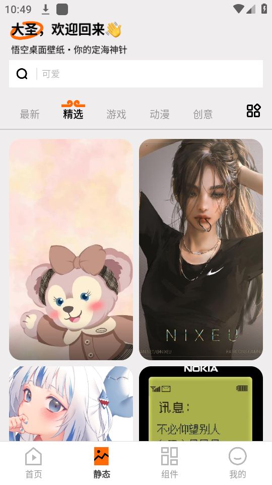 悟空桌面壁纸免费苹果版