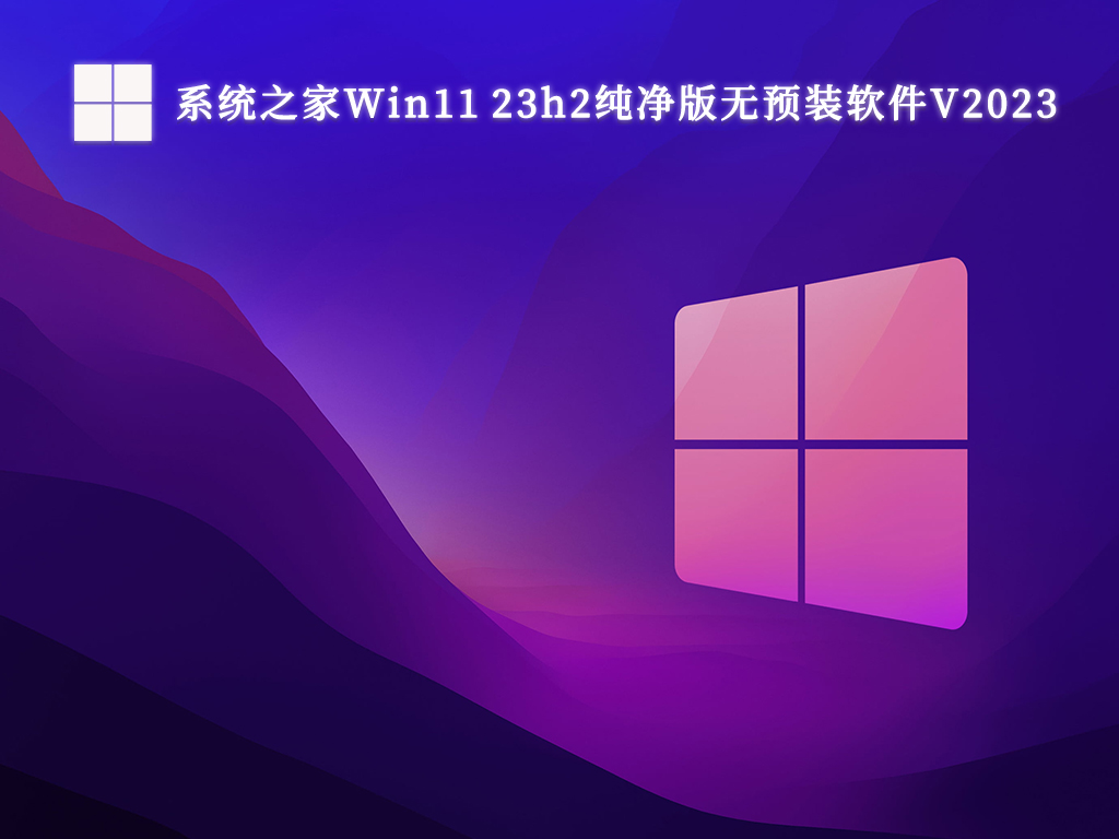 系统之家Win11 23h2纯净版无预装软件正式版下载_系统之家Win11 23h2纯净版无预装软件最新版专业版