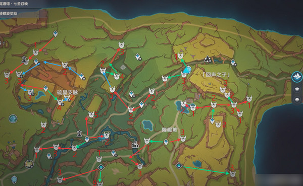 原神龙冠武士的金哨位置在哪里 龙冠武士的金哨收集路线[多图]图片2