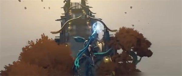 长廊通往底部大楼