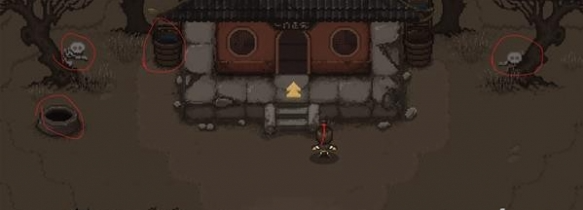 庙外道具分布图