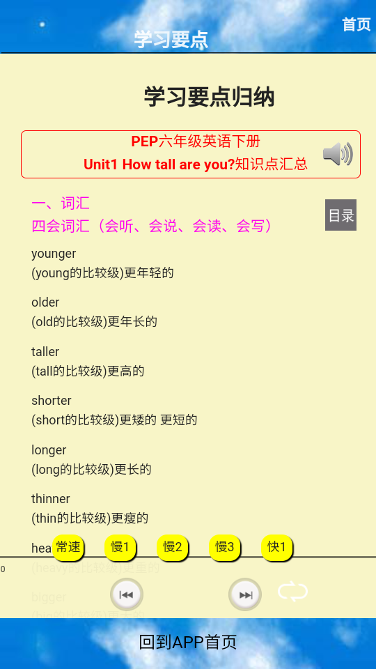 六年级英语下册ios手机版