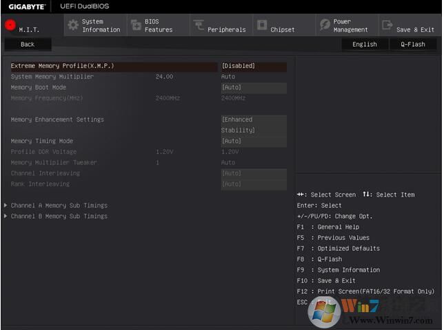 技嘉主板bios设置(进BIOS按什么键+中英文对照设置教程)