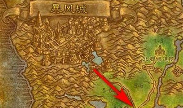 藏宝湾路线示意图