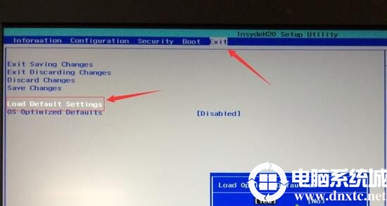 Load  Default  Settings回车加载设置
