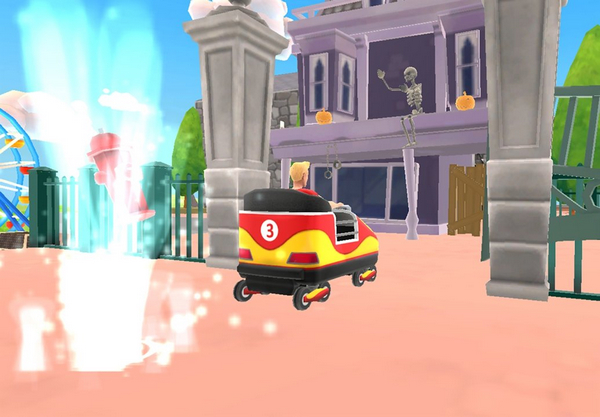 主题公园过山车图片