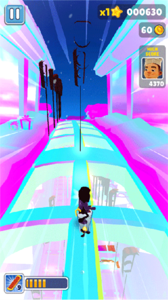 地铁跑酷路灯金币版本图片